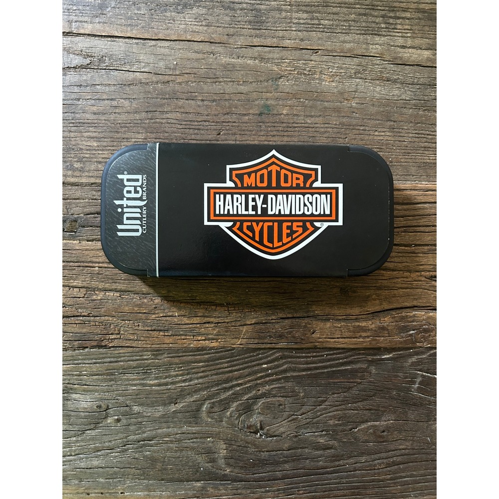 Vintage Harley-Davidson Folding Knife Limited Edition Gift Box Moto Bikercore - Picture 8 of 9
